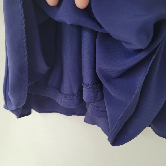 Lulus Dress‎ Womens S Any Sway Shape Or Form Crochet Lace Halter Dress Blue Flaw - Picture 10 of 16